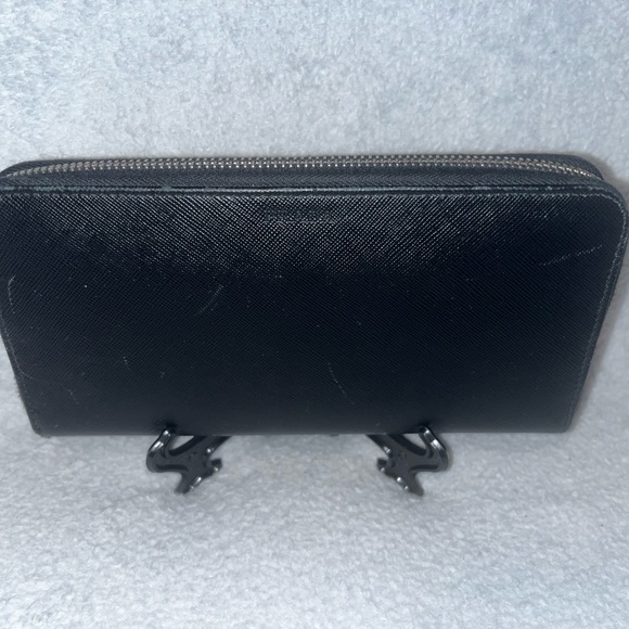 Prada Saffiano Leather Zip Around Long Wallet - Picture 2 of 8